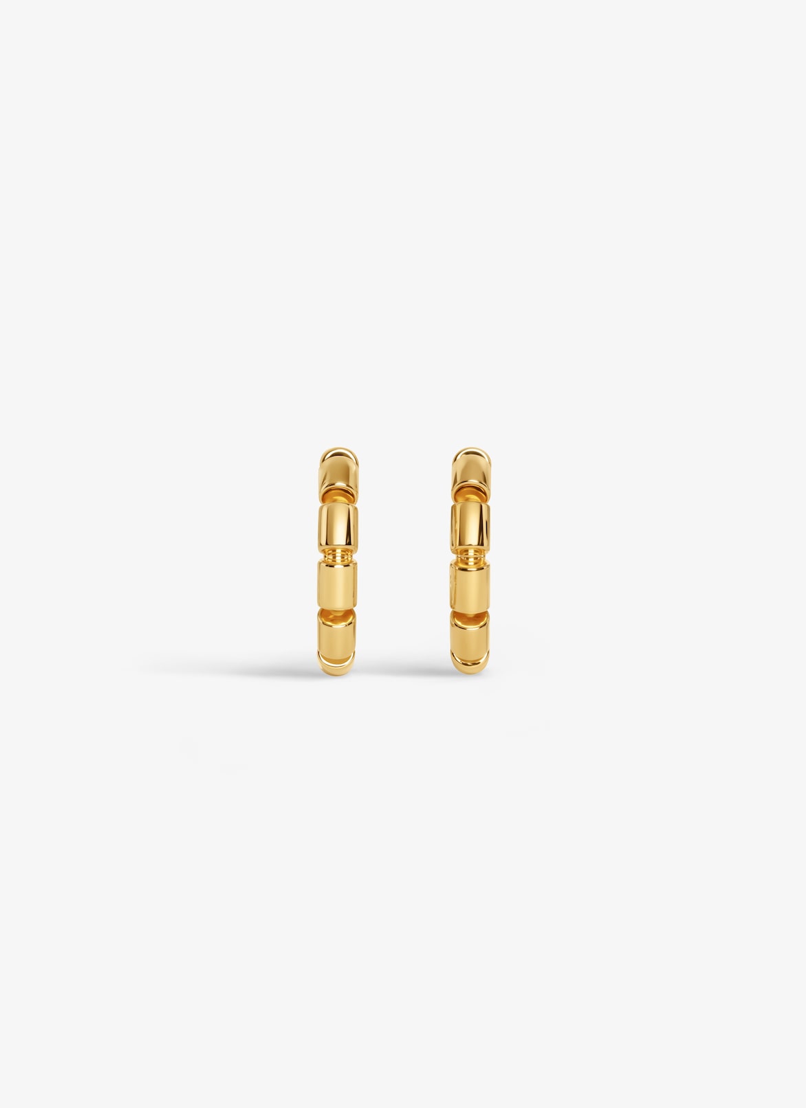 STACKING HOOP EARRINGS ALAÏA GOLD STACKING HOOP EARRINGS